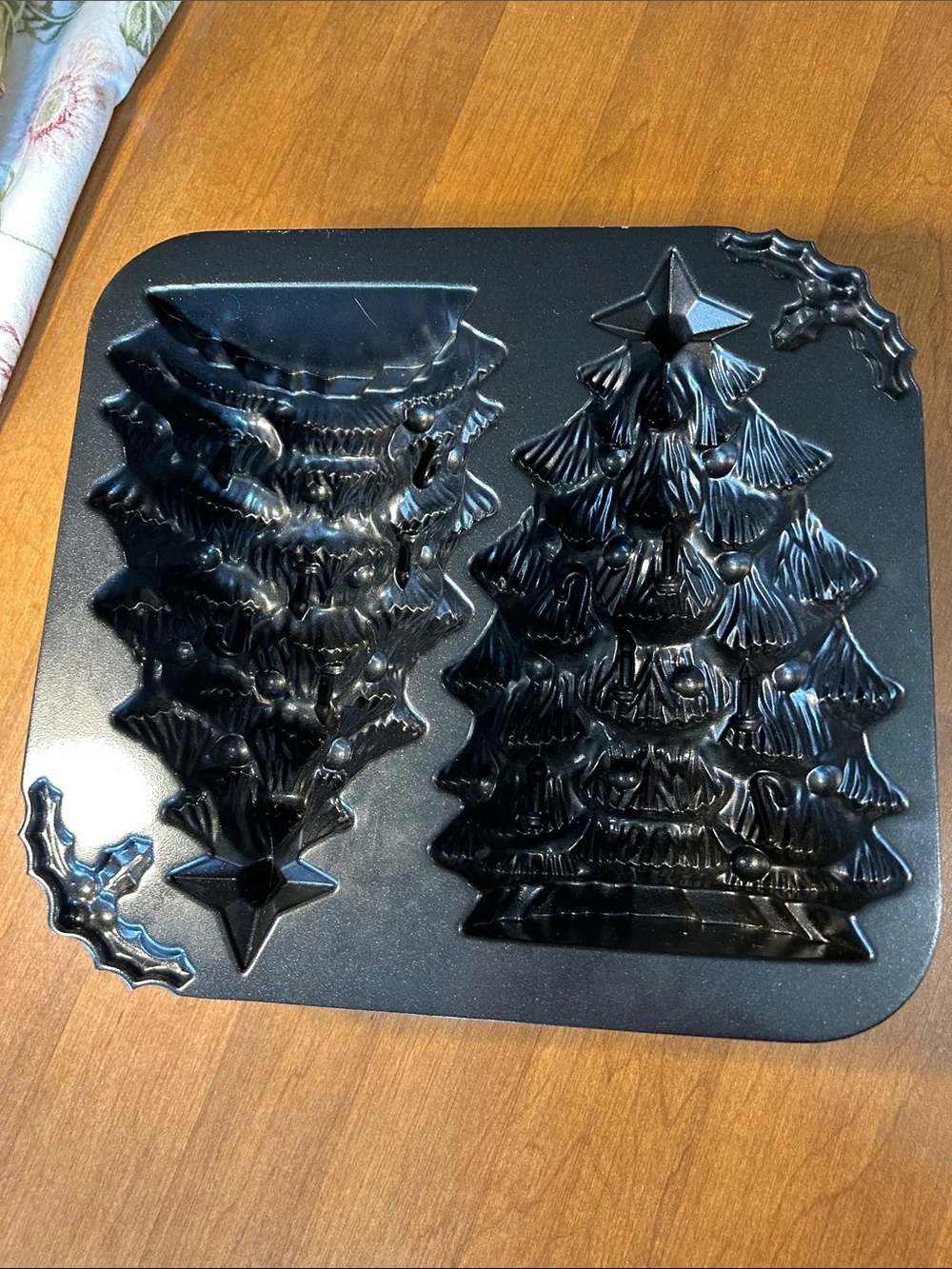 Nordic Ware Silver Double Christmas Tree Cake Pan